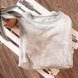 Gray Tunic Sweatshirt